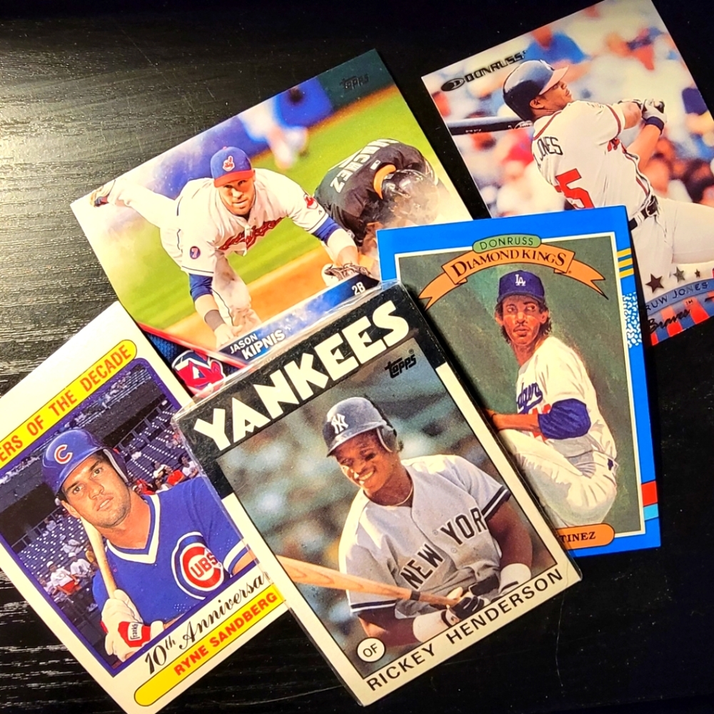 Baseball Cards, vintage, new, Topps, Fleer,, many more 500+ card box